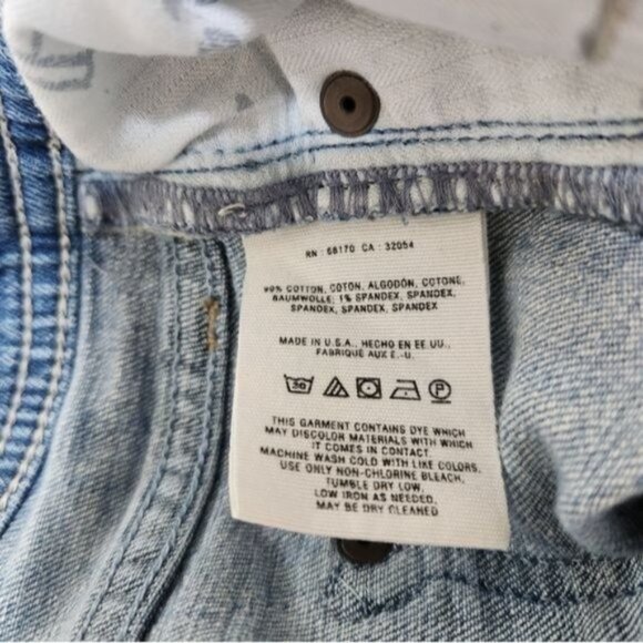 Anthropologie Picro And The Letter Press Jean Shorts Women's 28 Blue Distressed - Picture 8 of 14